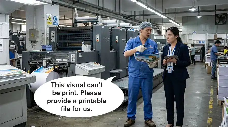 This visual can't be print